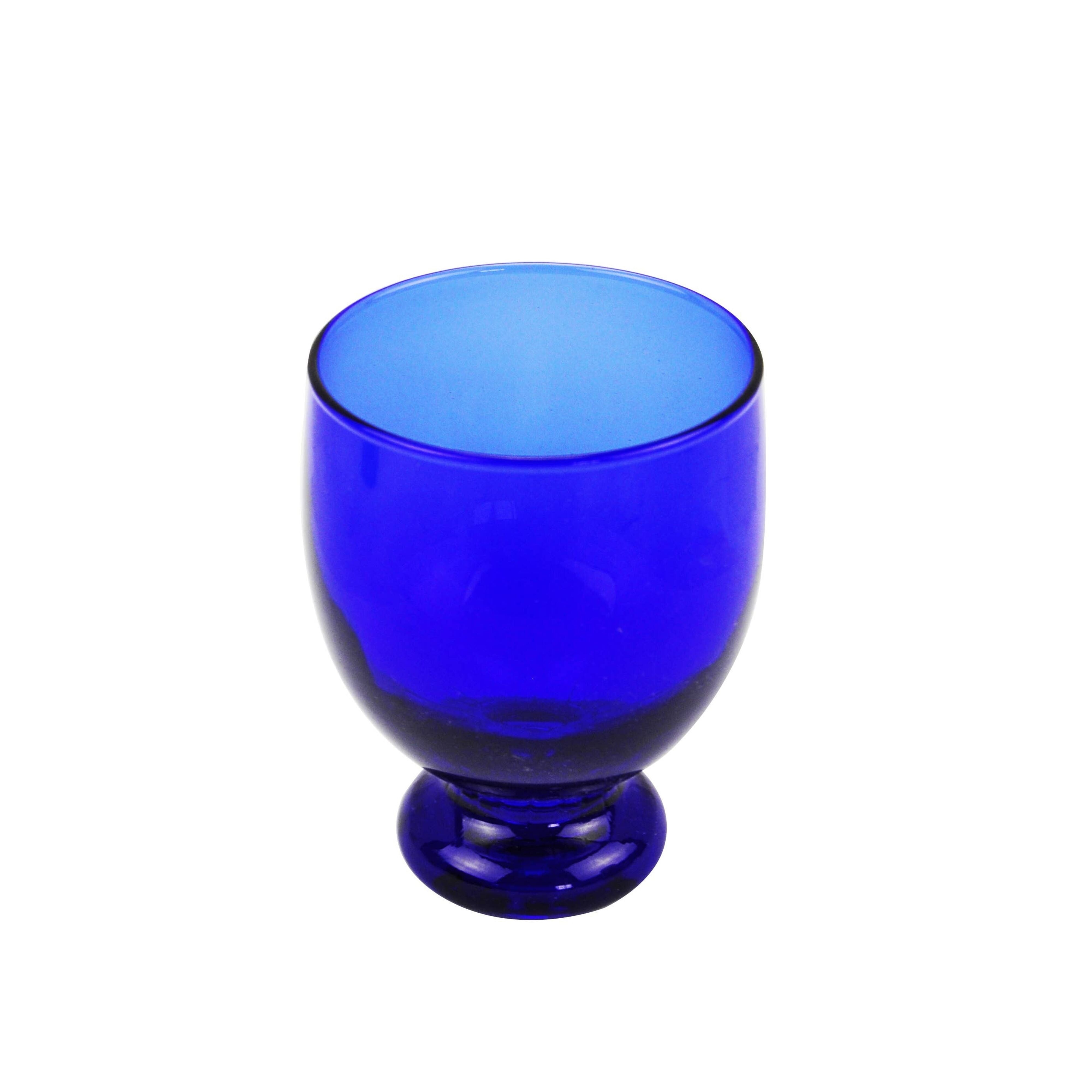 SET DE 6 VASOS DE AGUA DE COLORES AREZZO - Azul